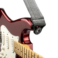 D'Addario Auto Lock Guitar Strap - Metal Grey