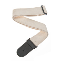 D'Addario Cotton Guitar Strap, Natural