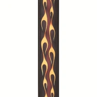 D'Addario Hot Rod Flame Guitar Strap, Red