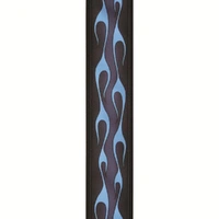 D'Addario Hot Rod Flame Guitar Strap, Blue
