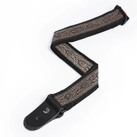 D'Addario Woven Guitar Strap, Brown Jaquard Design