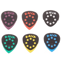 Dava Grip Tips Delrin Guitar Picks - 6 Pack Rhythm and lead in 1 pick