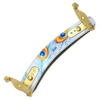 Kun Limited-Edition 4/4 Violin Shoulder Rest 'Style Icon' Series - Peacock Feather