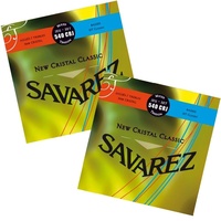 2 Sets Savarez New Cristal / HT Classic NT / HT Guitar Strings Mixed Tension , 540CRJ 