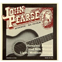 John Pearse 610LM Acoustic Guitar Phosphor Bronze Silk Lt / Med 12 - 53