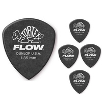 Dunlop Tortex Flow Standard Guitar Picks 558 Black 1.35mm - 5 Picks