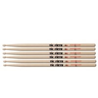 Vic Firth 55AW Classic Hickory 55A Wood Tip Drum Sticks , 3 Pairs