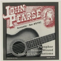 John Pearse Phosphor Bronze Acoustic Guitar Strings 570 Slightly Light Custom 11-52