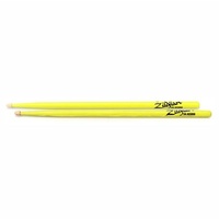 Zildjian 5A Acorn Neon Yellow Drumsticks - 1 Pair - wood Tip 