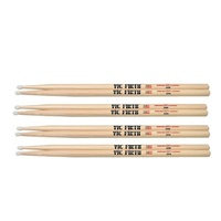 Vic Firth 5AN Classic Hickory Drumsticks 5A Nylon Tip Drum Sticks x  4 Pairs