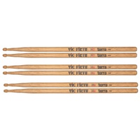 Vic Firth American Classic Terra Series Drumsticks 5AT Wood tip - 3 Pairs