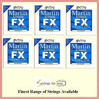 6 sets Martin Acoustic Guitar Strings Flexible Core MFX650 80/20 Bronze 13 - 56 