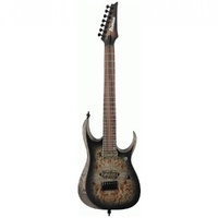 IBANEZ RGD71ALPA CKF 7 String Electric Guitar - Charcoal Burst Black Flat