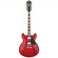 Ibanez AS7312 TCD  12-String Electric Guitar - Transparent Cherry Red