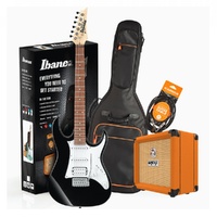 Ibanez RX40 Electric Guitar Pack w/ Orange Crush 12 Amp - Black