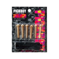 Guitar Bridge Pin-Set Pickboy w/Pin Pry-Brass