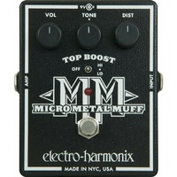 Electro-Harmonix Micro Metal Muff Distortion Effects Pedal with Top Boost