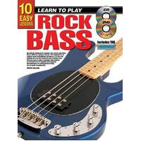 Learn to Play 10 Easy Lessons Learn To Play Rock Bass Book/CD/DVD