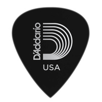 D'Addario Duralin Precision Guitar Picks Black , Extra Heavy 1.50mm, 10 picks