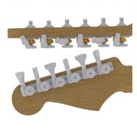 Hipshot Staggered OPEN GRIP-LOCK GUITAR Machine Heads Satin