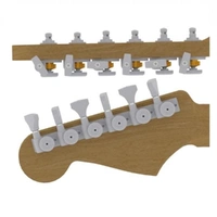 Hipshot Staggered OPEN GRIP-LOCK GUITAR Machine Heads Satin