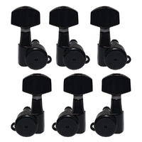 Hipshot 6K2EL0B Guitar Tuner Upgrade Kits (3+3 Headstocks,) Black