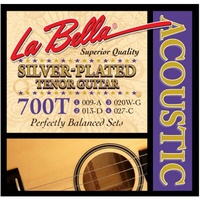 La Bella 700T Silver Plated Tenor Acoustic Guitar Strings  9 - 27