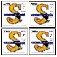 Sfarzo Power 7 - String Signature Pro Series Electric guitar Strings 11 - 58 4 sets