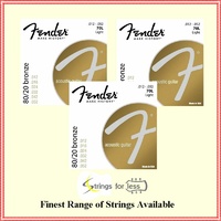 Fender 70L 80/20 Bronze Ball End Gauges 12-52, Acoustic Guitar Strings