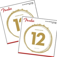 2 sets Fender 70L 80/20 Bronze Acoustic Guitar Strings .012-.052 Light