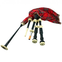 Bagpipe Set - Black Cocuswood with Aluminium mounts. 