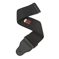 D'Addario Bass Guitar Strap, Black, 3 Inches Wide