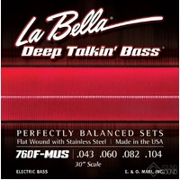 La Bella 760F-MUS Deep Talkin' Bass Flats For Mustang Basses