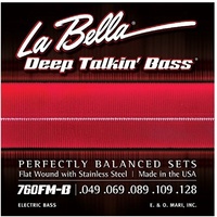 La Bella 760FM-B Deep Talkin Flat Wound 5-String Bass Strings Medium 49 - 128