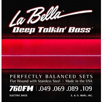 La Bella 760FM Deep Talkin' Bass Flatwound Medium Bass Strings 49 - 109