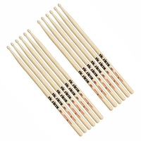 Vic Firth  Classic American Hickory 7A Wood Tip Drum Sticks x 6 Pairs Drumsticks