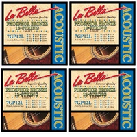 La Bella Phosphor Bronze 12 String Acoustic Guitar Strings 4 SETS  11 - 50
