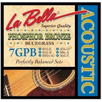 La Bella Phosphor Bronze Acoustic Guitar Strings Bluegrass 12 - 56