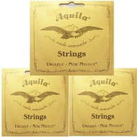 Aquila 7U Concert  Ukulele Nylgut Strings Set Regular Tuning GCEA  3 Sets *NEW*