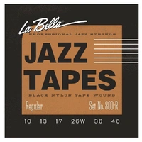La Bella 800R Jazz Tapes  Black Nylon Jazz Guitar Strings 10 - 46