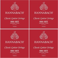4 sets Hannabach Silver Plated 800 SHT Classical Guitar Strings Set Super High Tension
