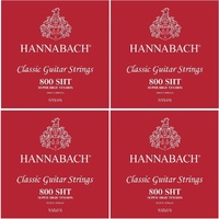 4 sets Hannabach Silver Plated 800 SHT Classical Guitar Strings Set Super High Tension