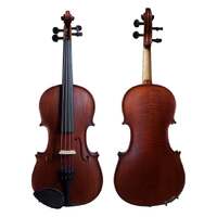 Gliga Violin 4/4 Gliga I Outfit  Dark Antique Finish Pro Setup Ready to Play 