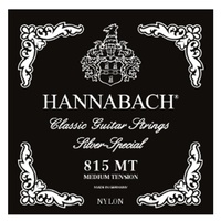 Hannabach Classical Guitar Set-Silv/Special 815  Blk Medium Tension