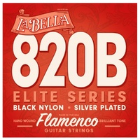 La Bella 82B Black Nylon / Silver Plated Brilliant Flamenco Guitar Strings LaBella
