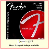  Fender Super 8250M Nickel-Plated Steel Electric Bass Strings (.045 - .110tw)