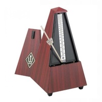 Wittner 855111 Maelzel Pyramid Metronome with Bell in Simulated Mahogany Grain