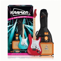 Kramer Focus Electric Guitar with Orange Amp and Padded bag - Ruby Red