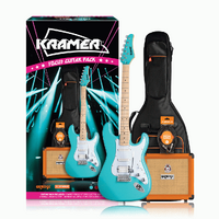Kramer Focus Electric Guitar with Orange Amp and Padded bag - Teal