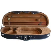TG Half Moon Violin Case for 4/4 Violin Black / Tan